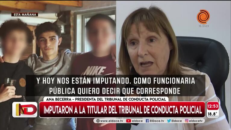 Caso Blas Correas: la respuesta de la titular de Conducta Policial imputada