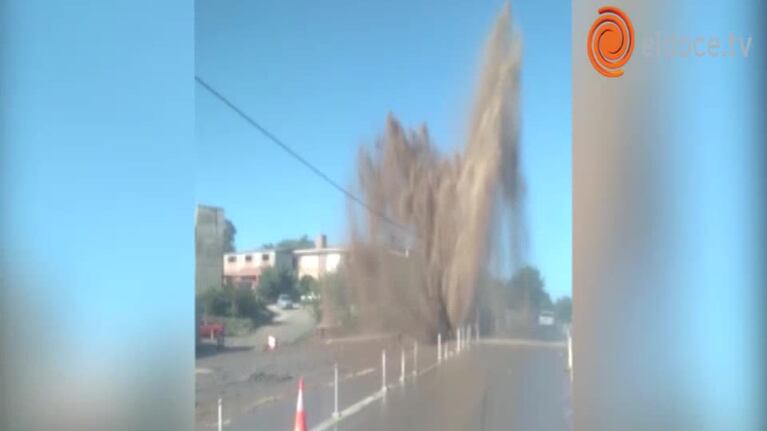 La fuga de agua en San Antonio de Arredondo