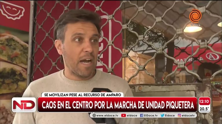 Caótica manifestación en el centro de Córdoba