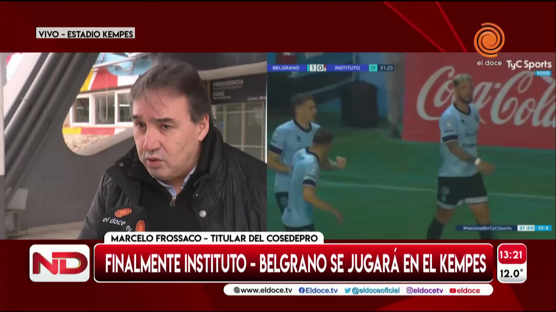 Confirmaron que Instituto y Belgrano se enfrentarán en el Kempes