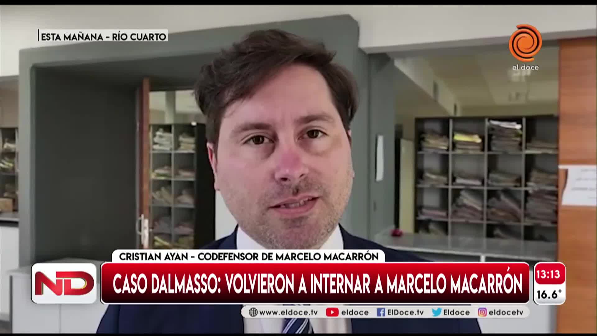 Con Macarrón otra vez internado, definen si declara una testigo clave