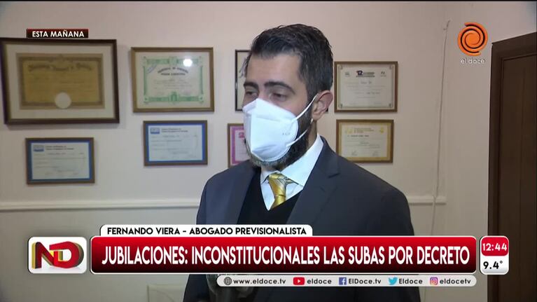 Jubilaciones: un fallo declaró inconstitucional el aumento por decreto