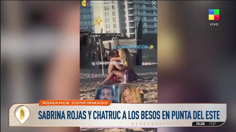 Sabrina Rojas y José Chatruc se mimaron delante de todos en Punta del Este