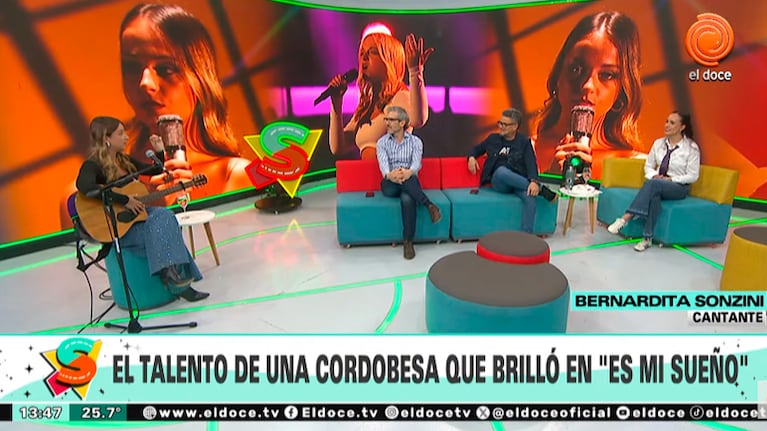 Bernardita Sonzini en Seguimos en El Doce