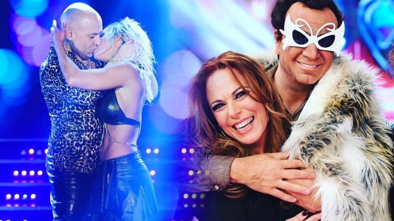 Hubo besos y sonrisas en la pista de ShowMatch.