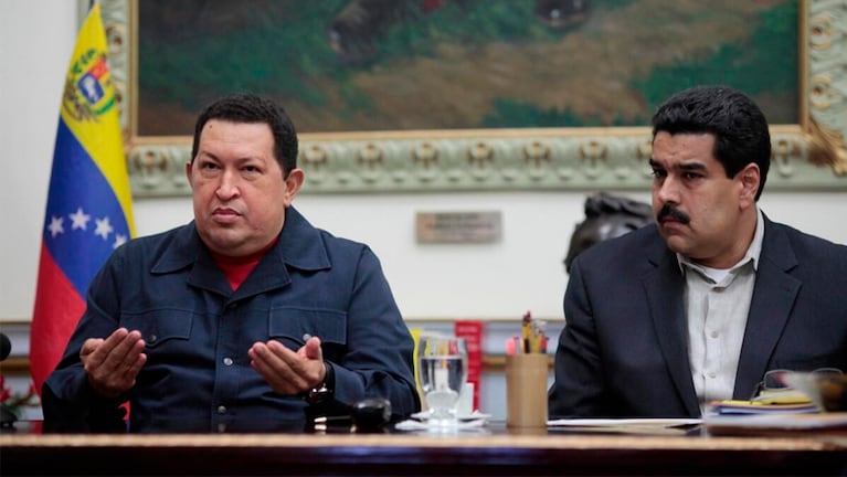 Hugo Chávez y su sucesor, Nicolás Maduro.