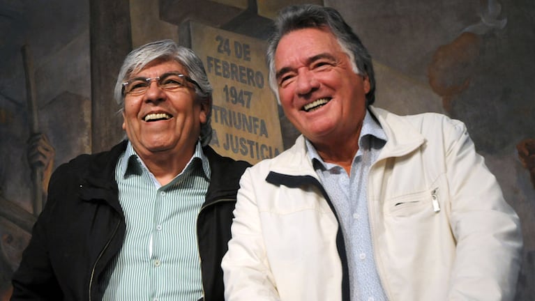 Hugo Moyano y Luis Barrionuevo, dos de los históricos sindicalistas argentinos.