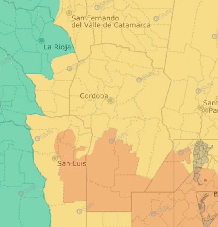 Humedad y tormentas a la vista: las zonas de Córdoba con alerta naranja este martes