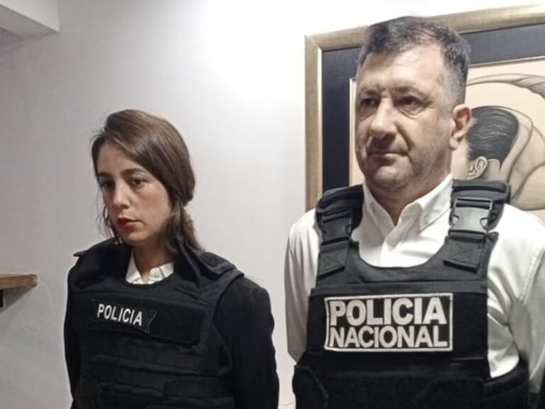 Iara Guinsel y Edgardo Kueider, detenidos en Paraguay