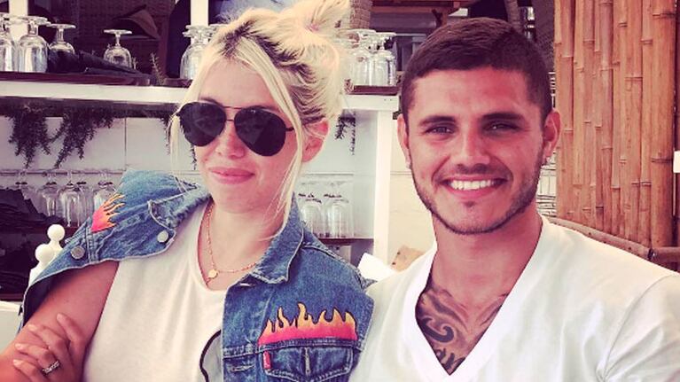 Icardi volvió a Roma después de su gira con el Inter.