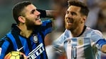 Icardi y Messi compartirán la delantera de la Selección.