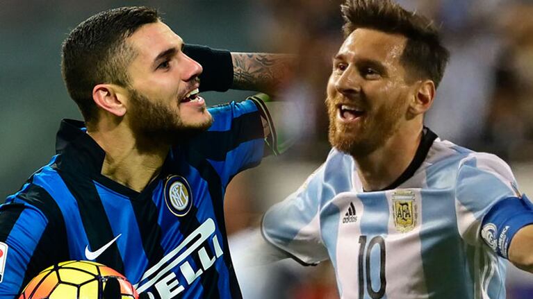 Icardi y Messi compartirán la delantera de la Selección.