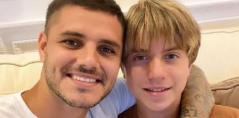 Icardi y Valentino López tienen buena relación desde hace años.