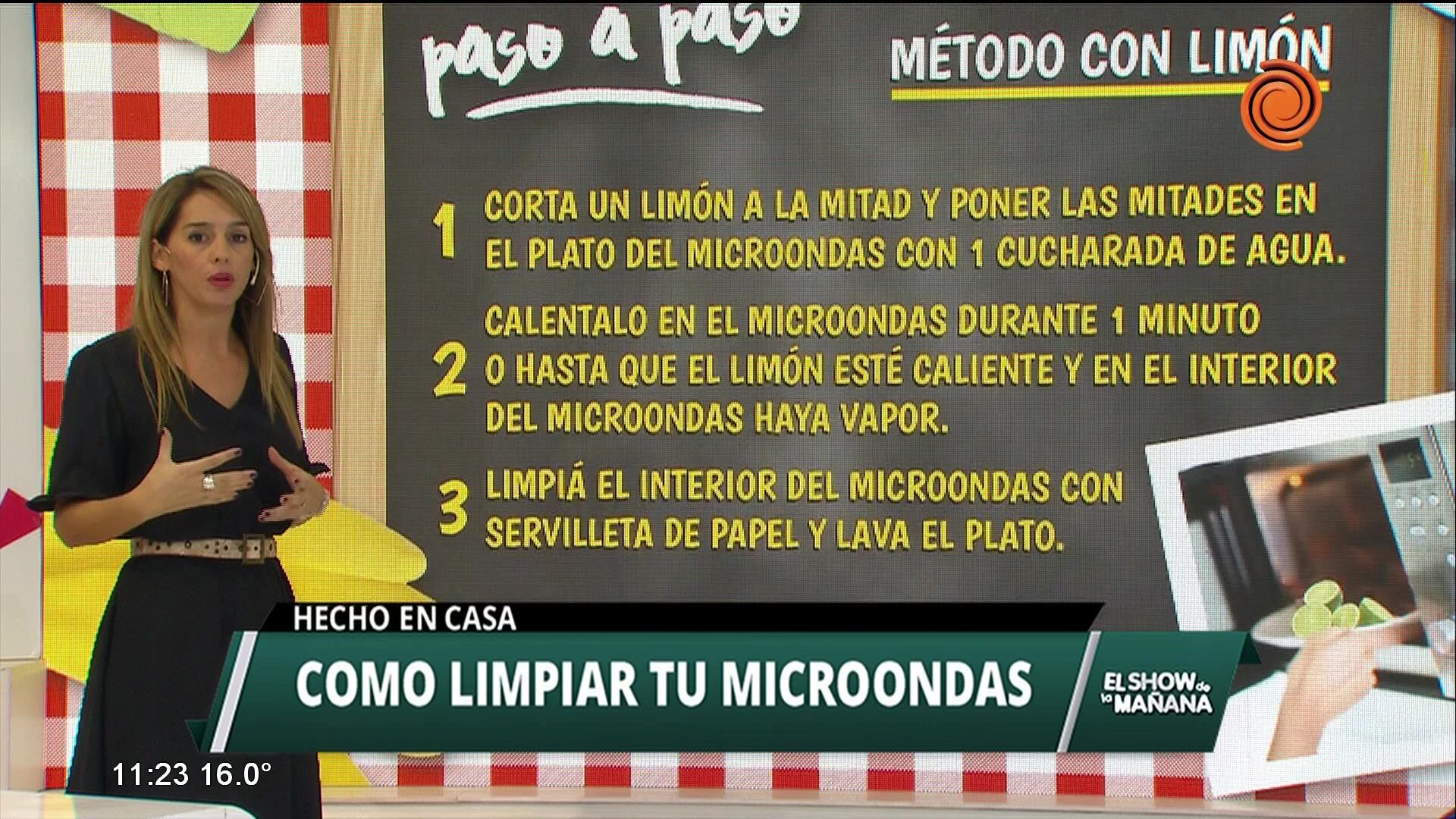 Ideas para limpiar el microondas