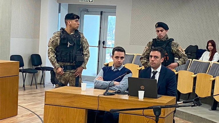 Ignacio Martín al ser condenado en los Tribunales de Río Cuarto. Foto: Luchi Ybáñez.