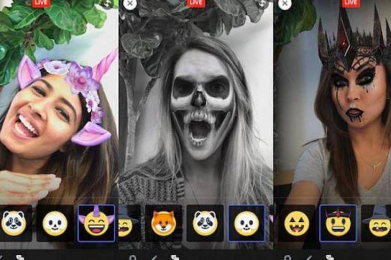 ¡Igual que Snapchat! Facebook sumó filtros de Halloween