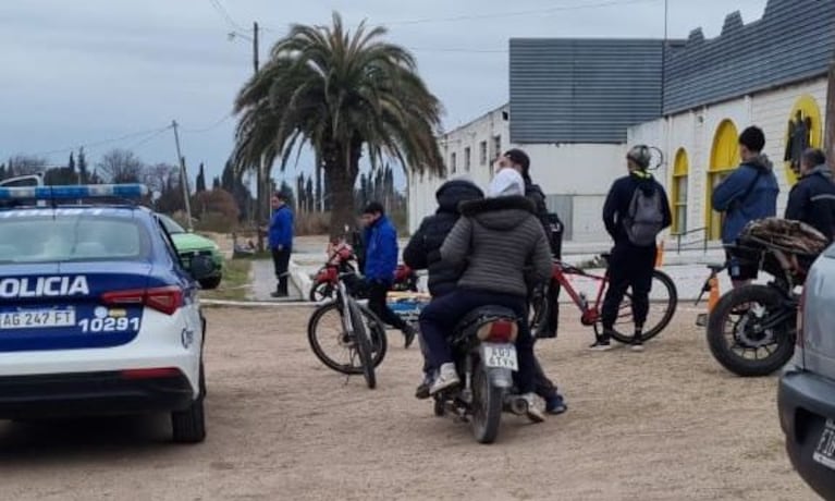 Imagen del lugar donde ocurrió la pelea tras el partido de fútbol. (Gentileza LV16).
