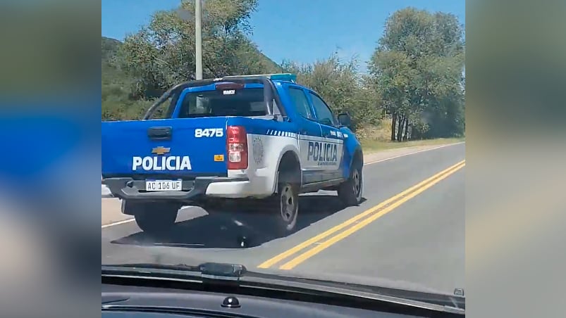 Imágenes tomadas por un automovilista en la ruta. 