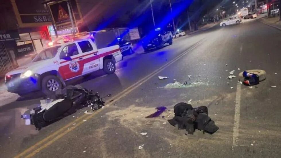 Impactante accidente en Carlos Paz.