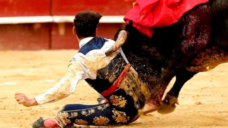 Impactante cornada a un novillero en Valencia