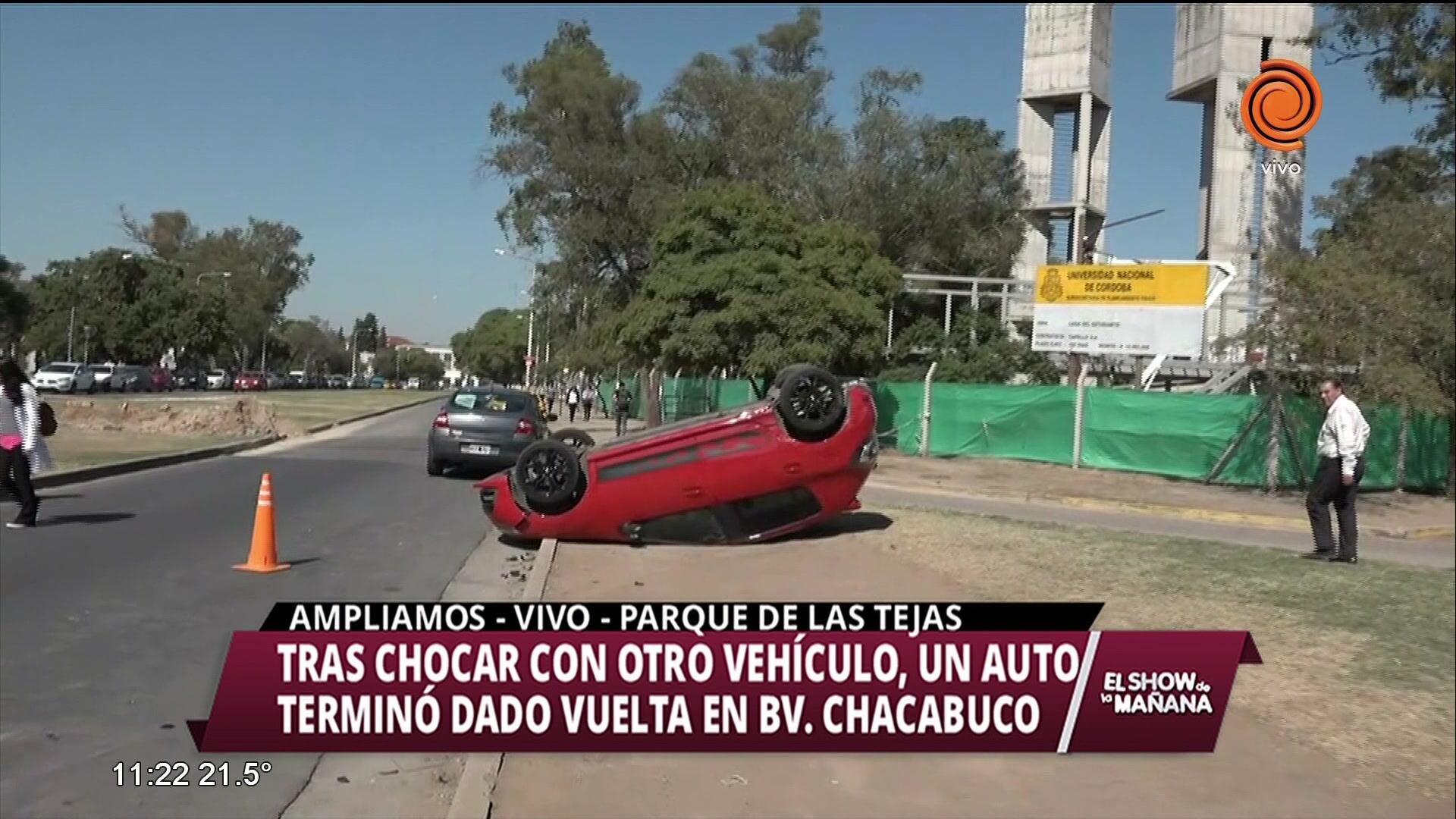 Impresionante choque en Ciudad Universitaria