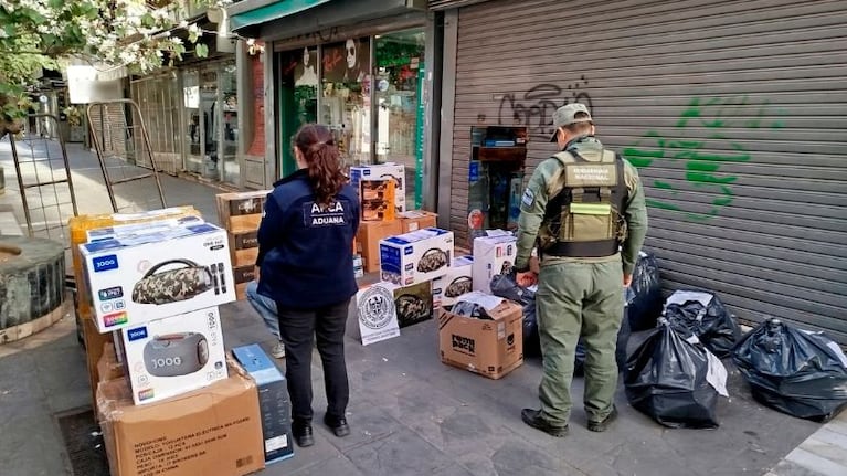 Incautaron mercadería de contrabando en Córdoba. (Foto: Prensa Gendarmería)
