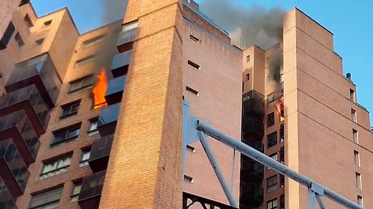 Incendio en un departamento del centro de Córdoba.