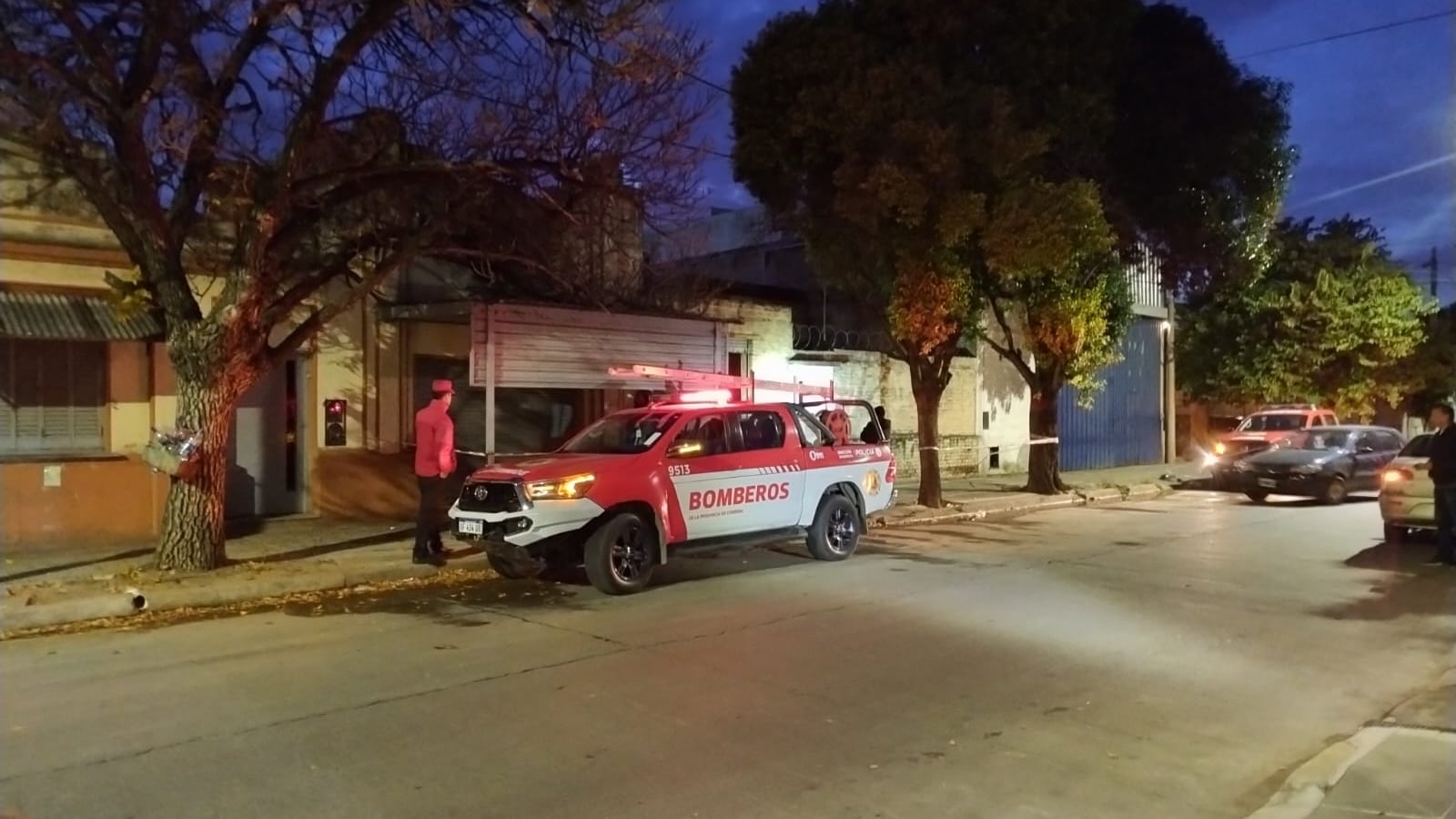 Incendio taller barrio Pueyrredón