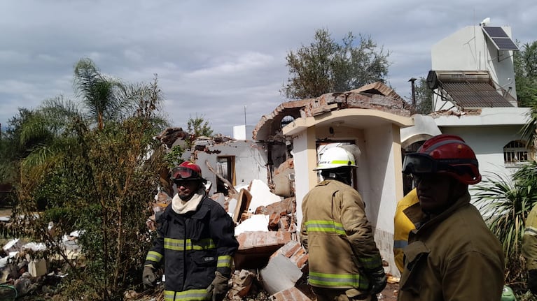 Incendio y derrumbe en Córdoba