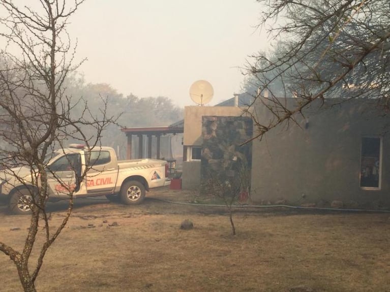 Incendios: el aterrador foco en la costanera de Carlos Paz