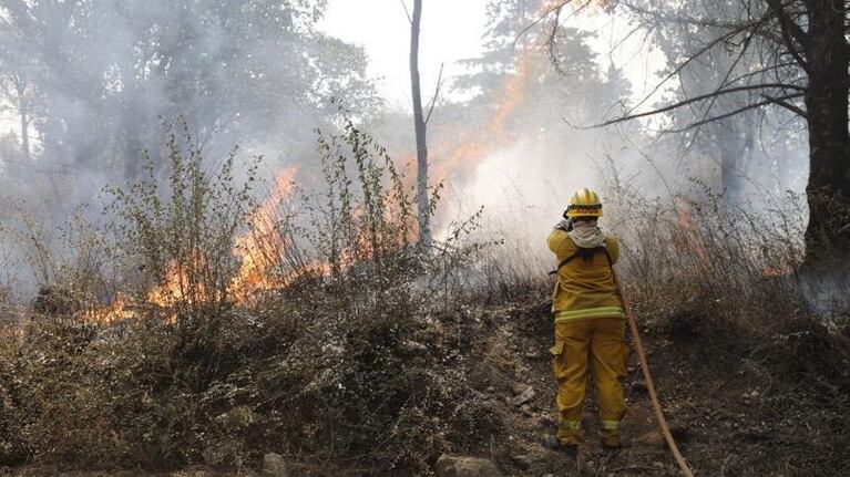 Incendios en Córdoba: bomberos combaten las llamas en dos sectores