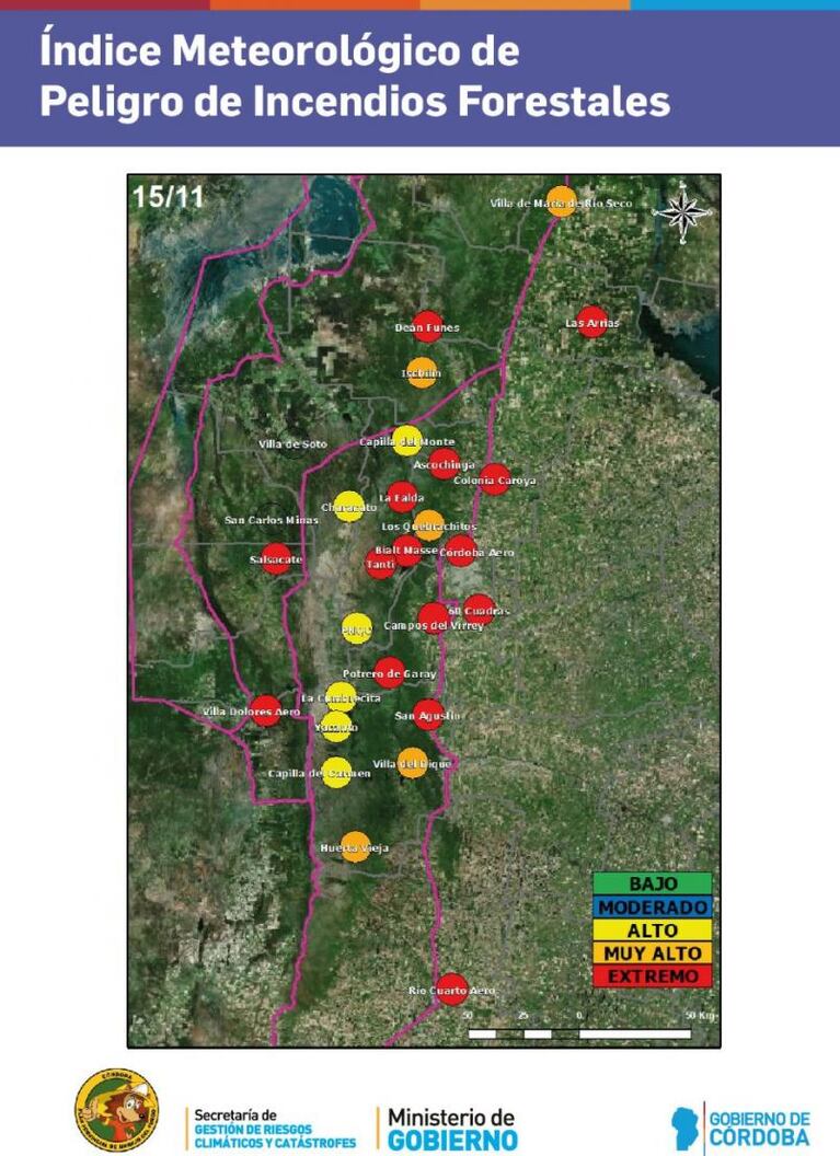 Incendios: en medio del viento, hay cuatro focos activos