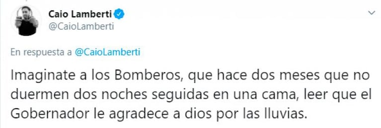 Incendios y polémica: Schiaretti agradeció a Dios por "apagar las llamas"