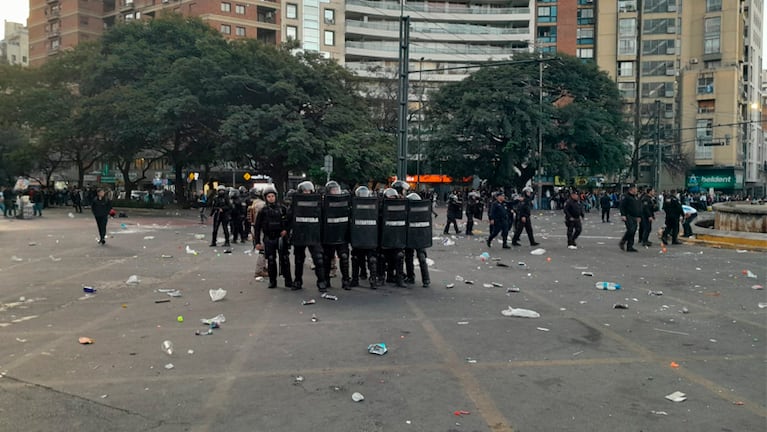 Incidentes en Córdoba durante los festejos por la clasificación de Argentina a cuartos.