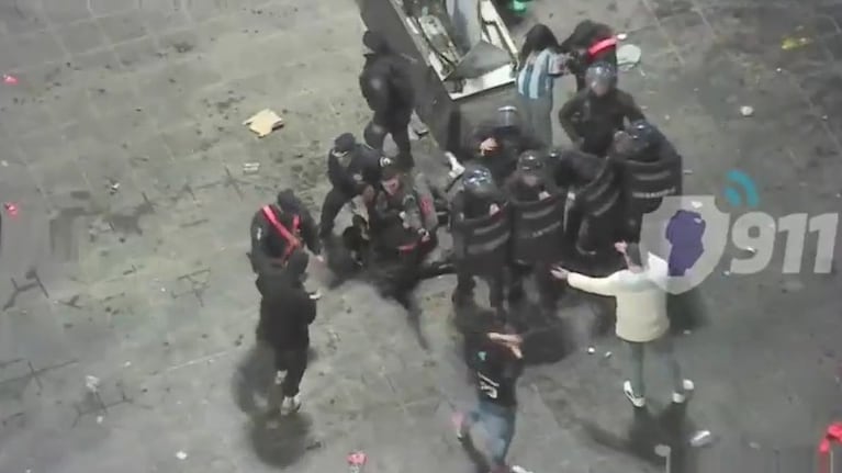Incidentes en el Patio Olmos tras los festejos de Argentina.