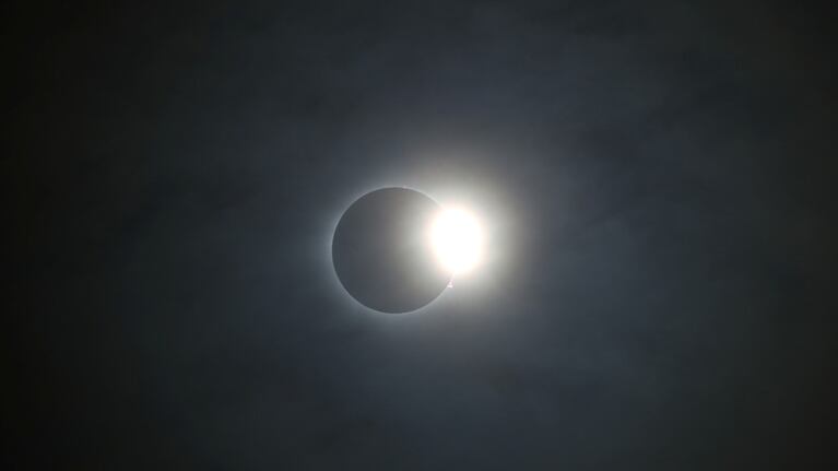 Increíble imagen del eclipse desde México. Foto: Reuters.