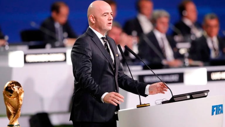 Infantino presidió la ceremonia de la FIFA.
