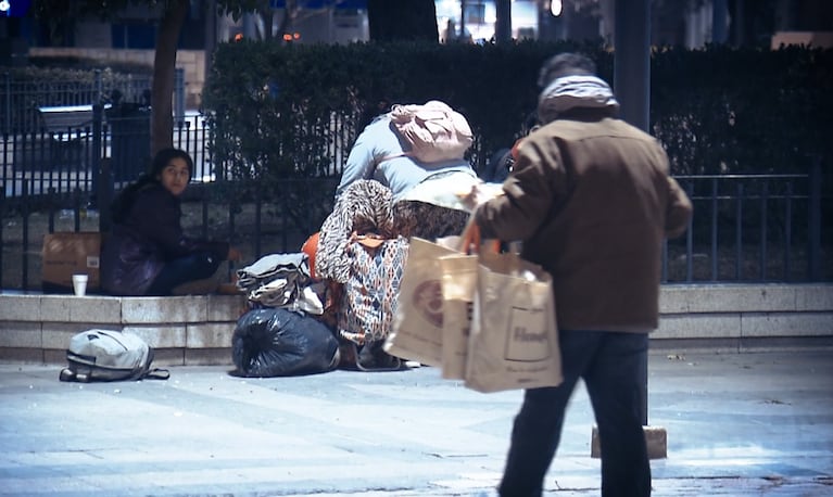 Informe "el frío no duerme" en Telenoche.
