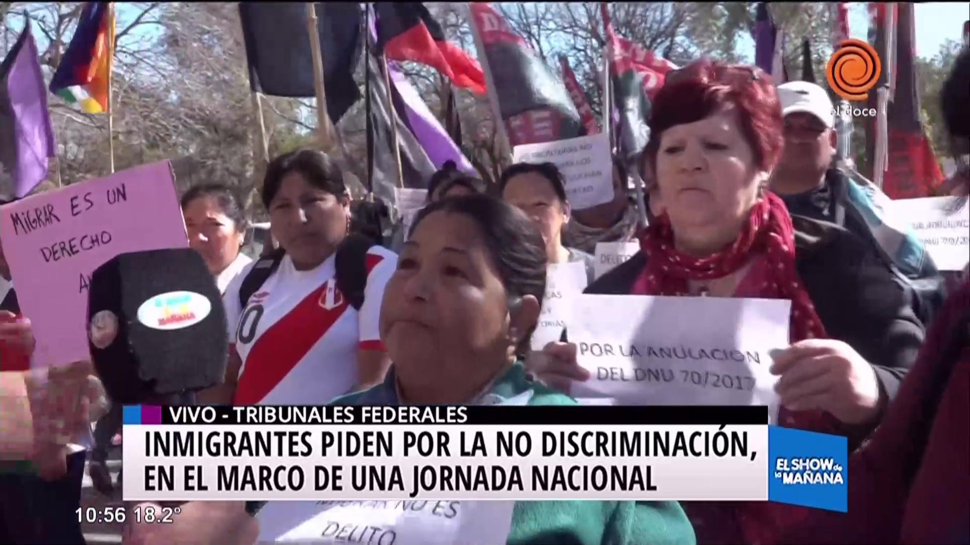 Inmigrantes en contra de la discriminación