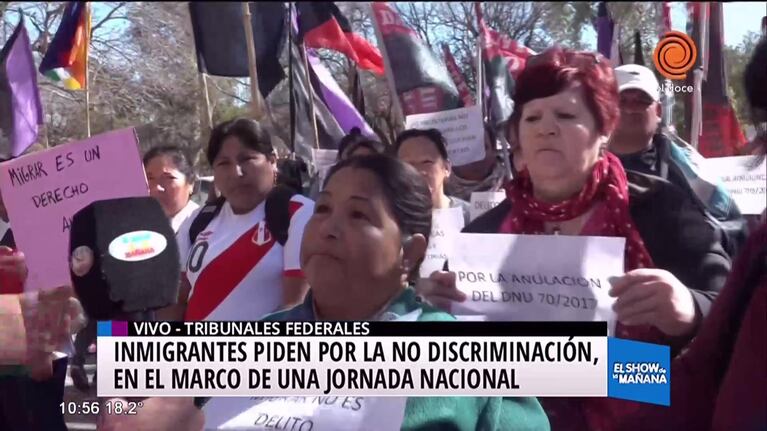 Inmigrantes en contra de la discriminación