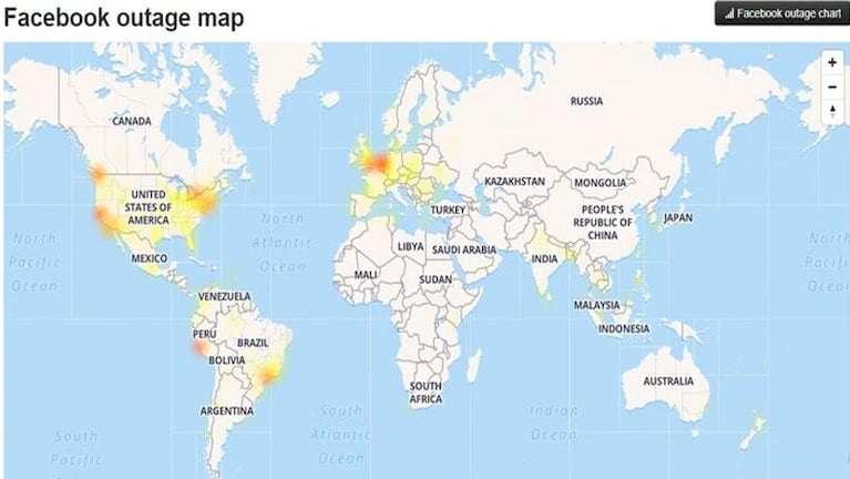 Insólito: Facebook se cayó a nivel mundial y tuvo que anunciarlo en otra red social