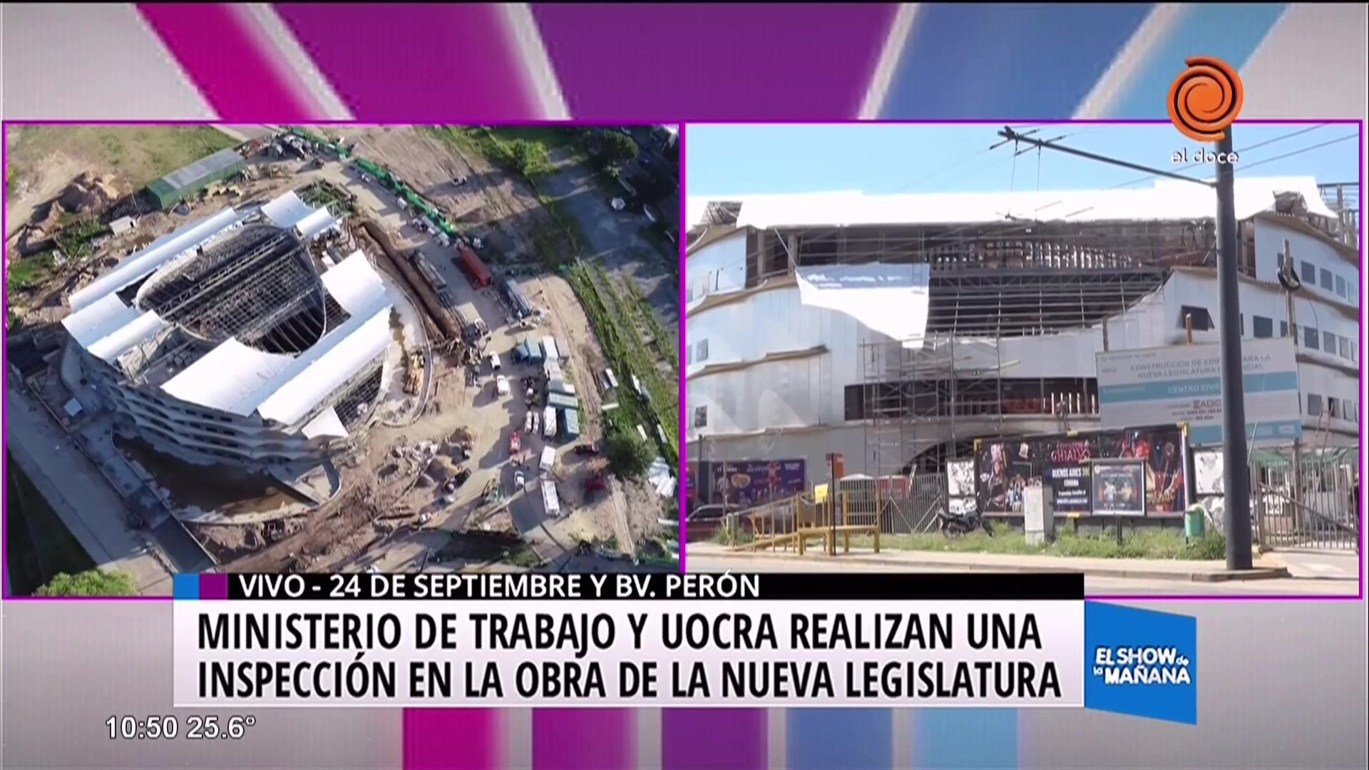 Inspeccionan la obra de la nueva Legislatura