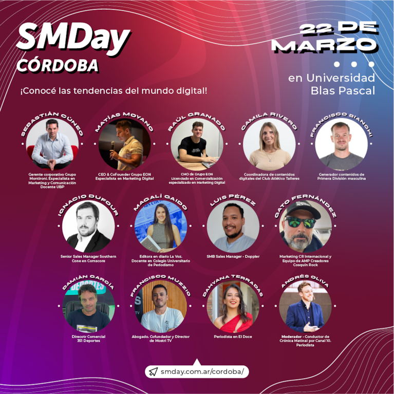 Inteligencia Artificial, Streaming y Creatividad serán algunos de los ejes del Social Media Day Córdoba