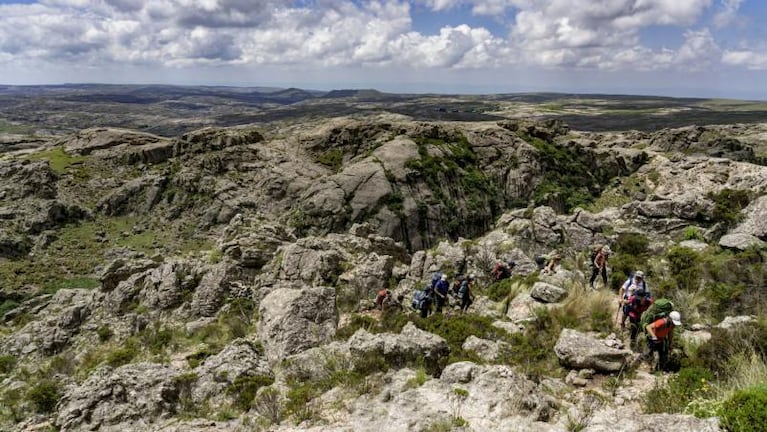 Intensa búsqueda de una mujer que se perdió en el Cerro Los Gigantes