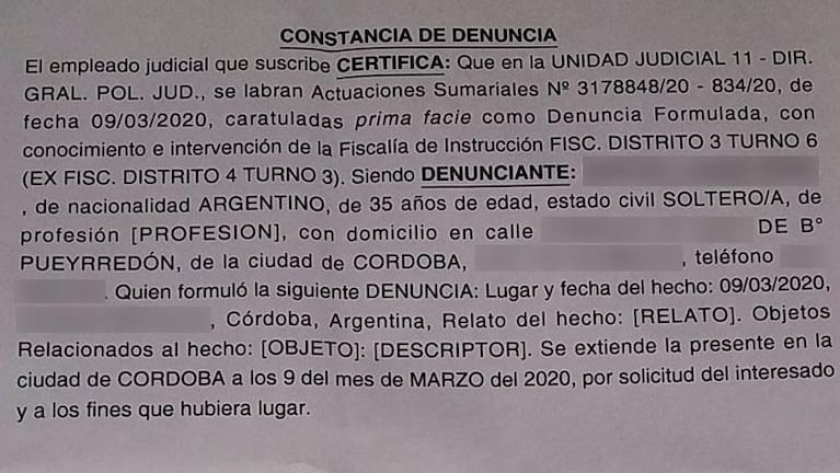 Intentaron secuestrar a una mujer en Córdoba: "Me paralicé y no pude gritar"