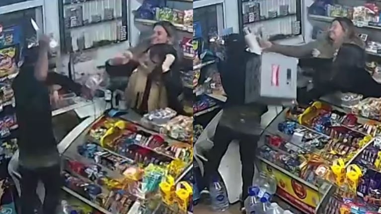 Intentó robar y lo echaron a cajonazos de cerveza.