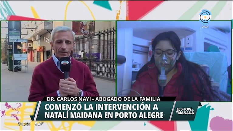 Intervención a Natalí Maidana en Brasil