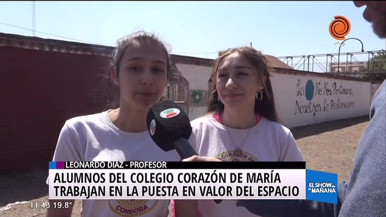 Intervención en el colegio Corazón de María