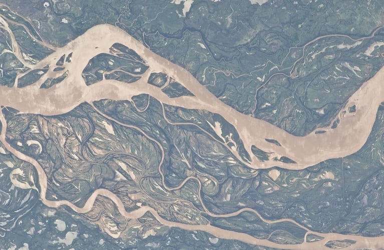 Inundación en el río Paraná, en el norte argentino.