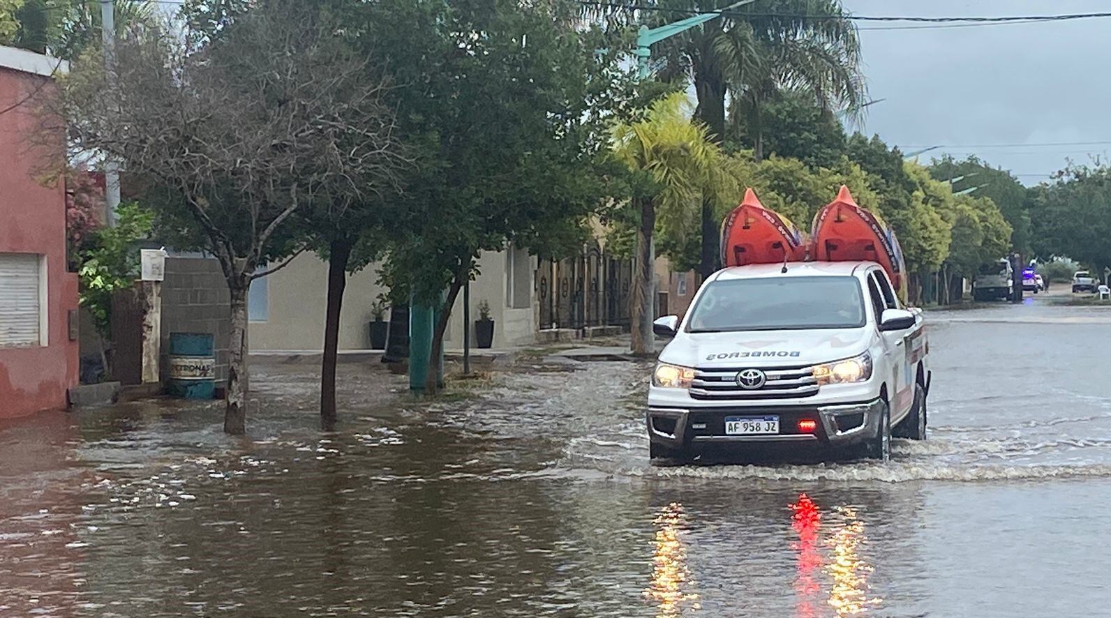 Inundación en La Para, Córdoba, febrero 2024.